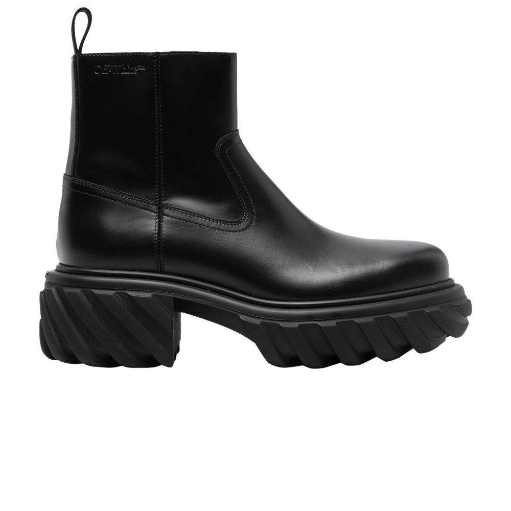 Pre-owned Off-white Exploration Motor Ankle Boot 'black' | Men's Size 42