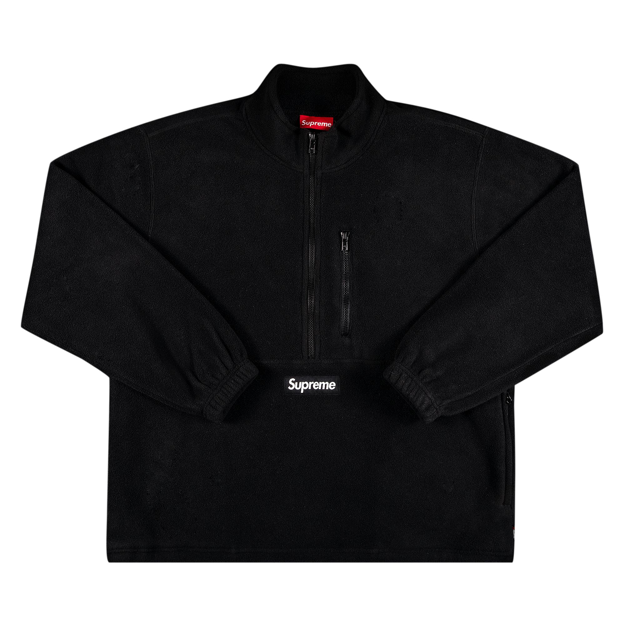 Supreme x Polartec Half Zip Pullover 'Black' | Men's Size L