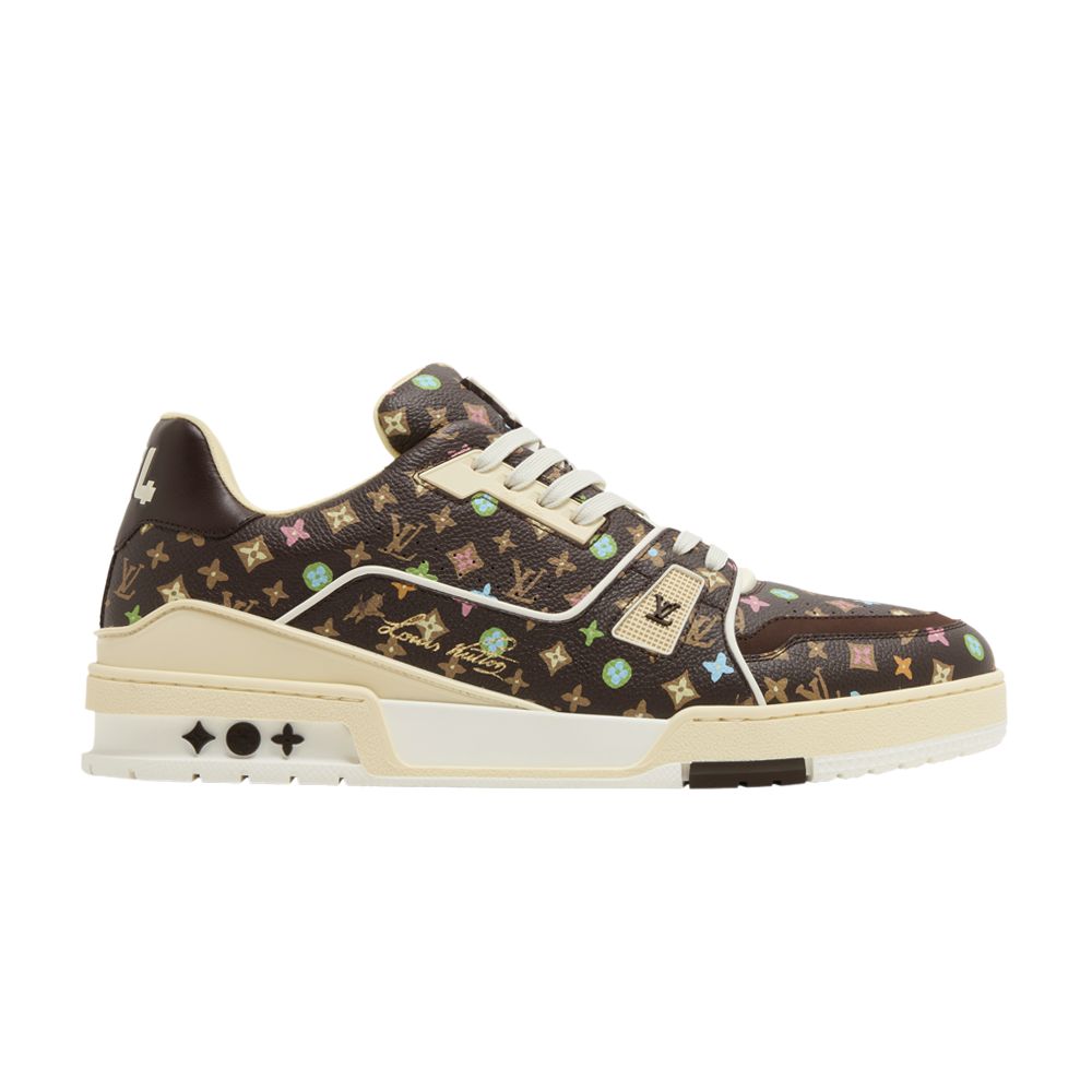 Pre-owned Louis Vuitton Trainer 'mocha Multi-color Monogram' In Brown