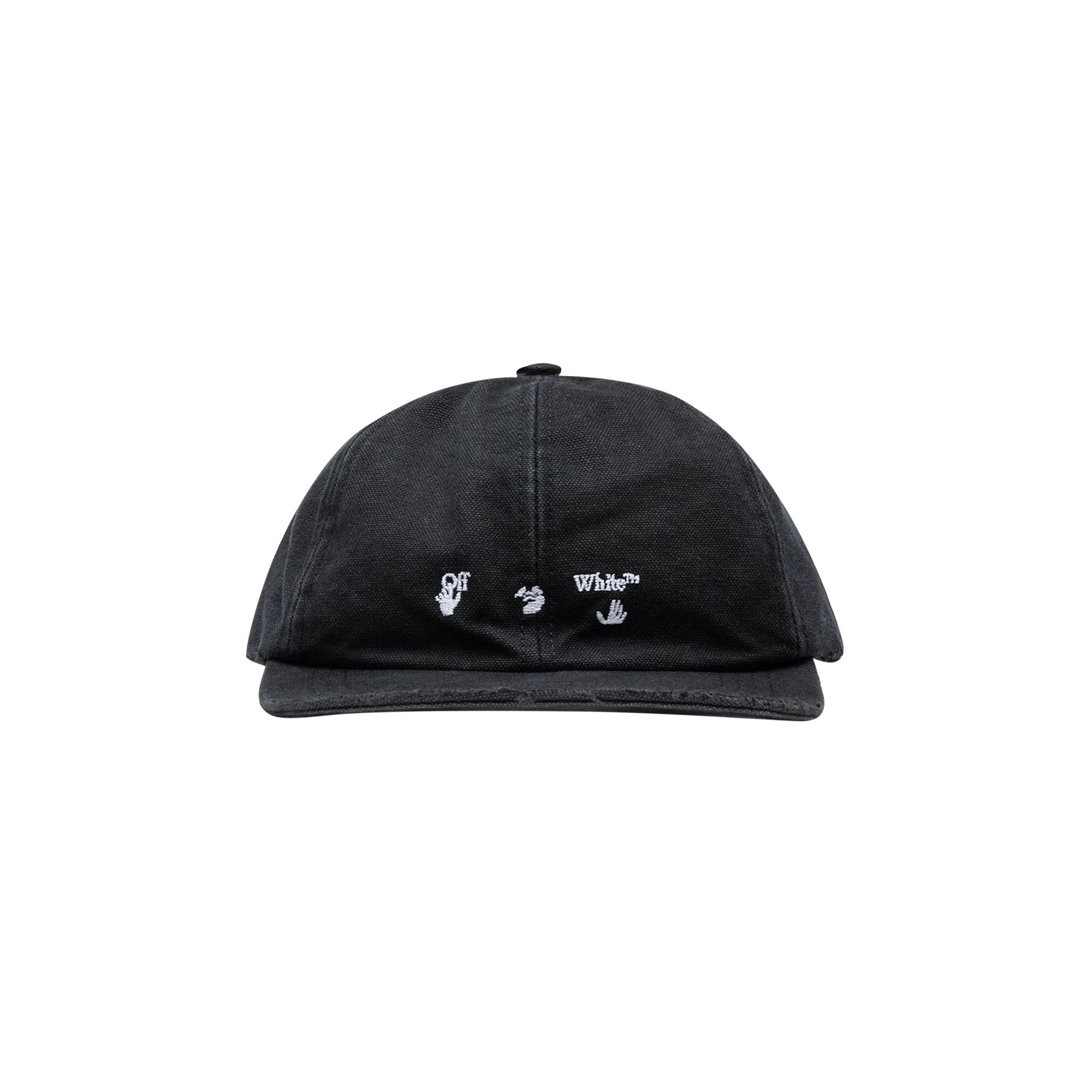 Pre-owned Off-white Logo Baseball Cap 'black/white' | Men's Size Onesize