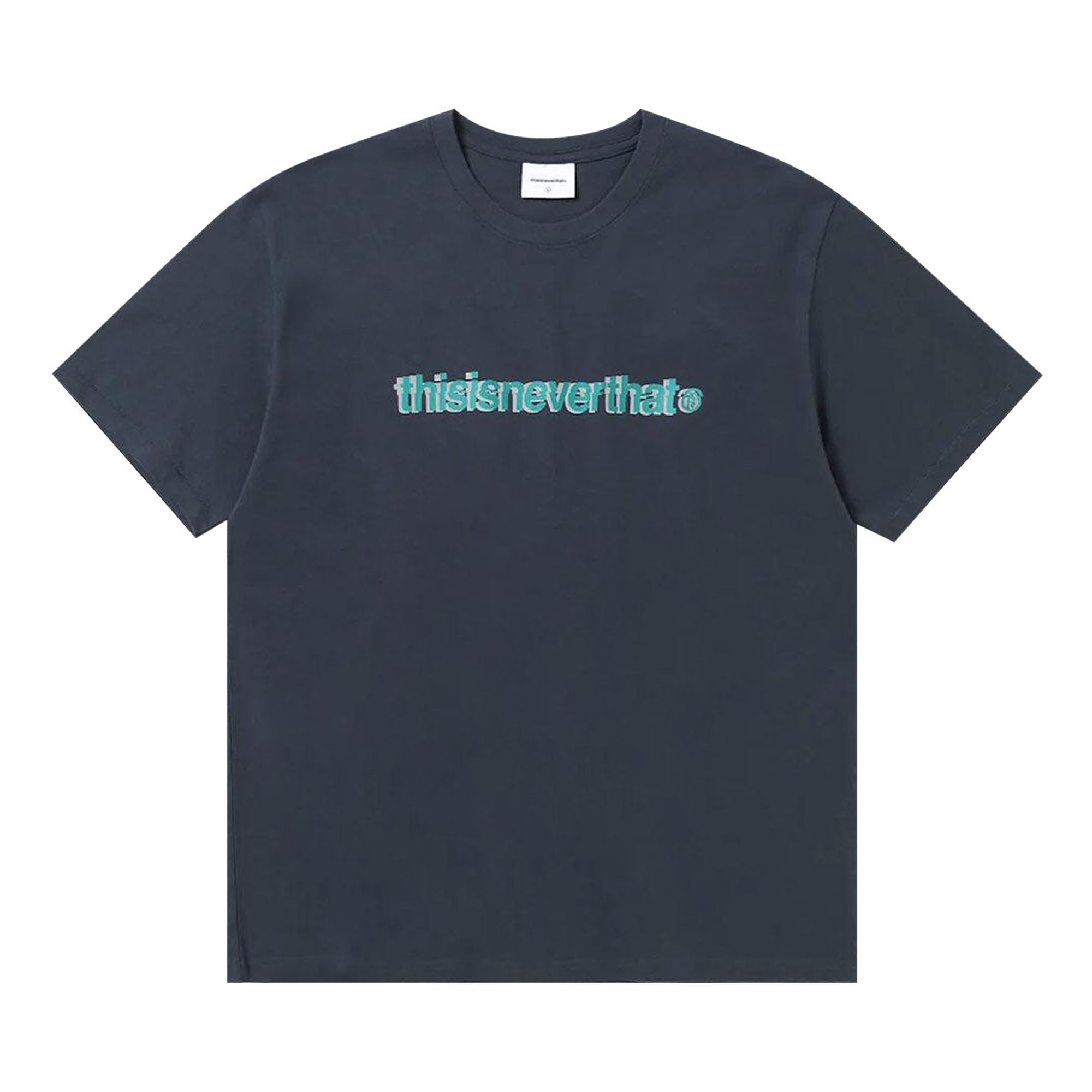 Pre-owned Thisisneverthat Cracked T-logo Tee 'navy' | Blue | Men's Size L