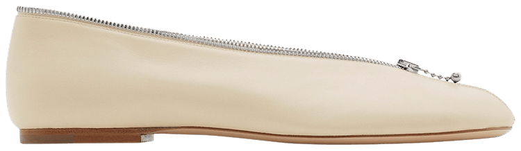 Buy Burberry Wmns Leather Sadler Zip Ballerinas 'Soap