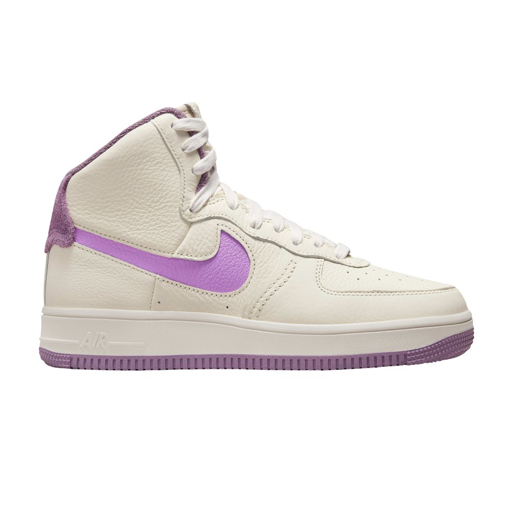 Pre-owned Nike Wmns Air Force 1 Sculpt 'pale Ivory Violet Dust' In Cream