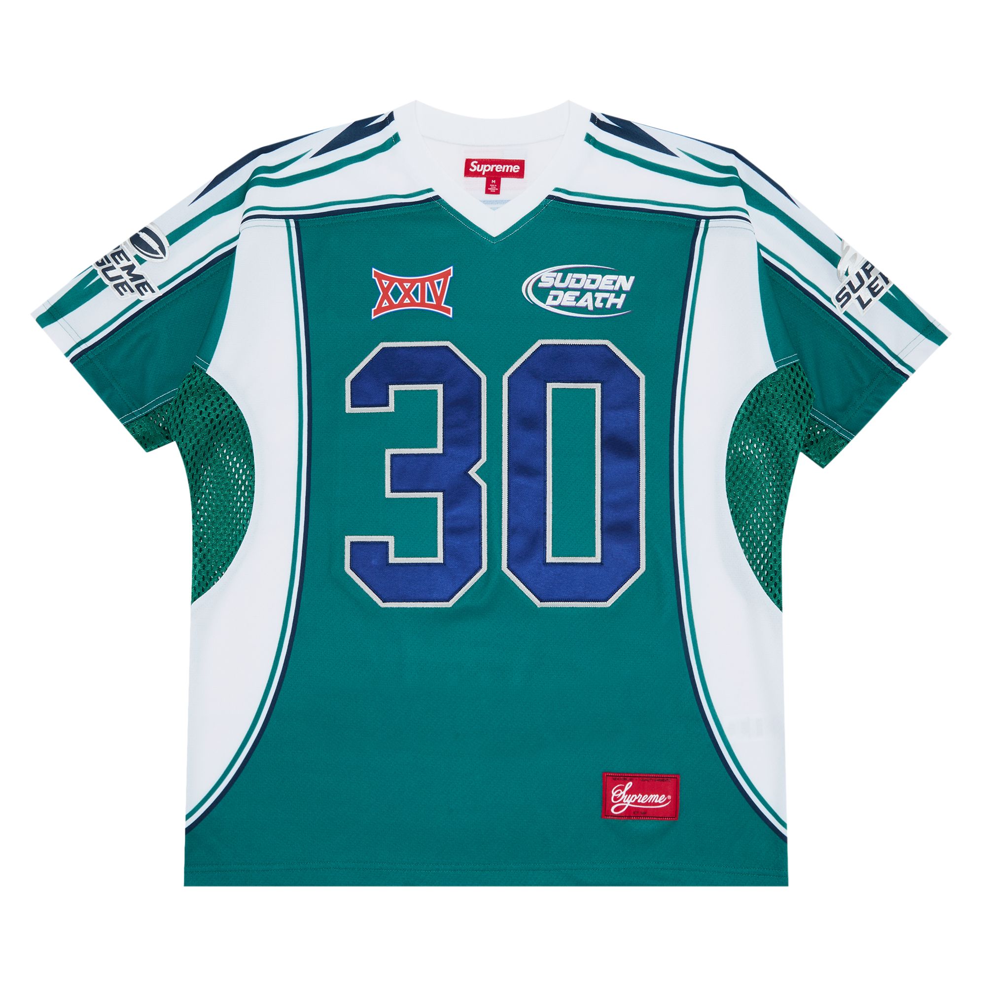 Supreme Sudden Death Football Jersey 'Teal' | Men's Size M