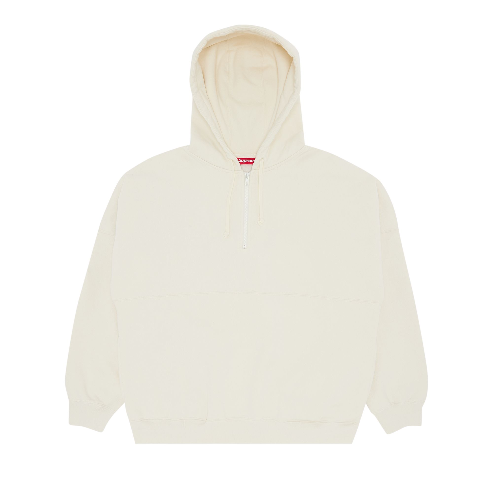 Pre-owned Supreme Wrapped Half Zip Hooded Sweatshirt 'stone' In Cream