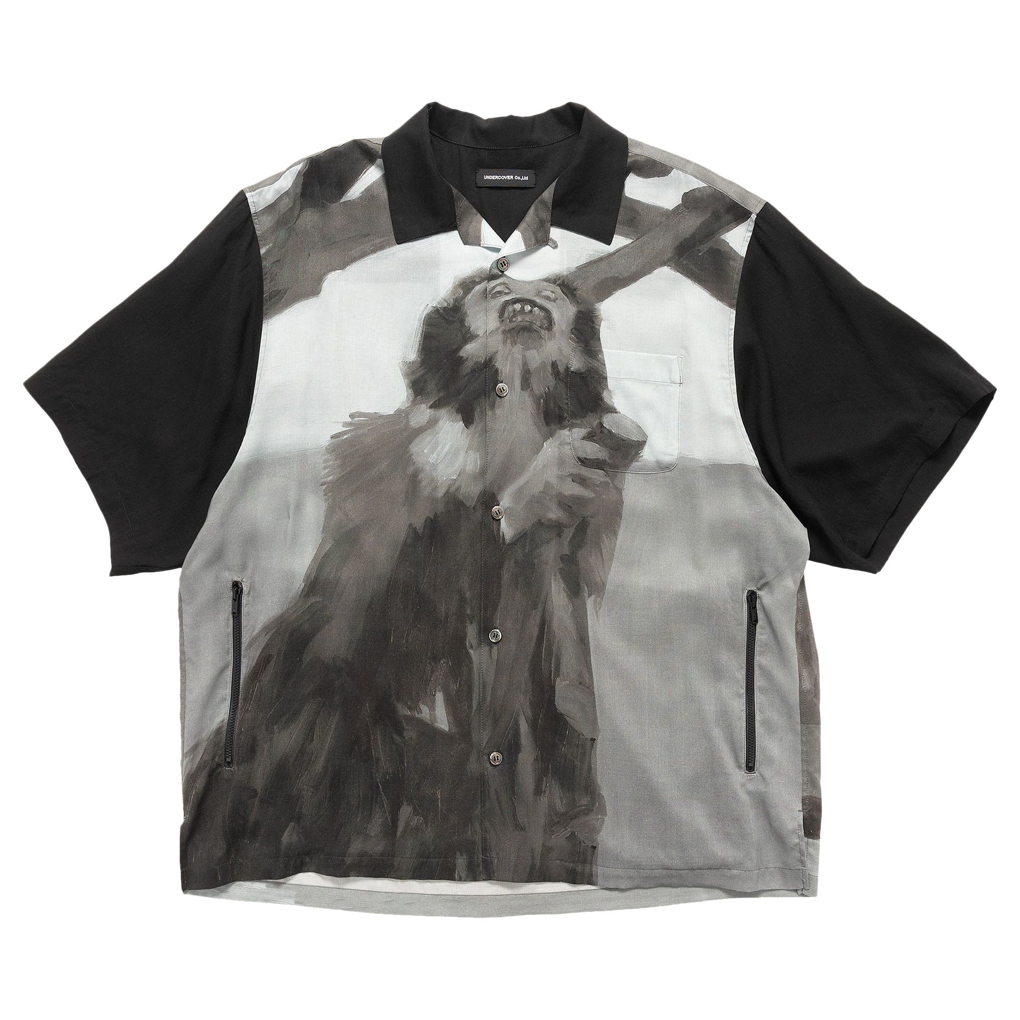Pre-owned Undercover Print Polo Shirt 'grey' | Men's Size 5