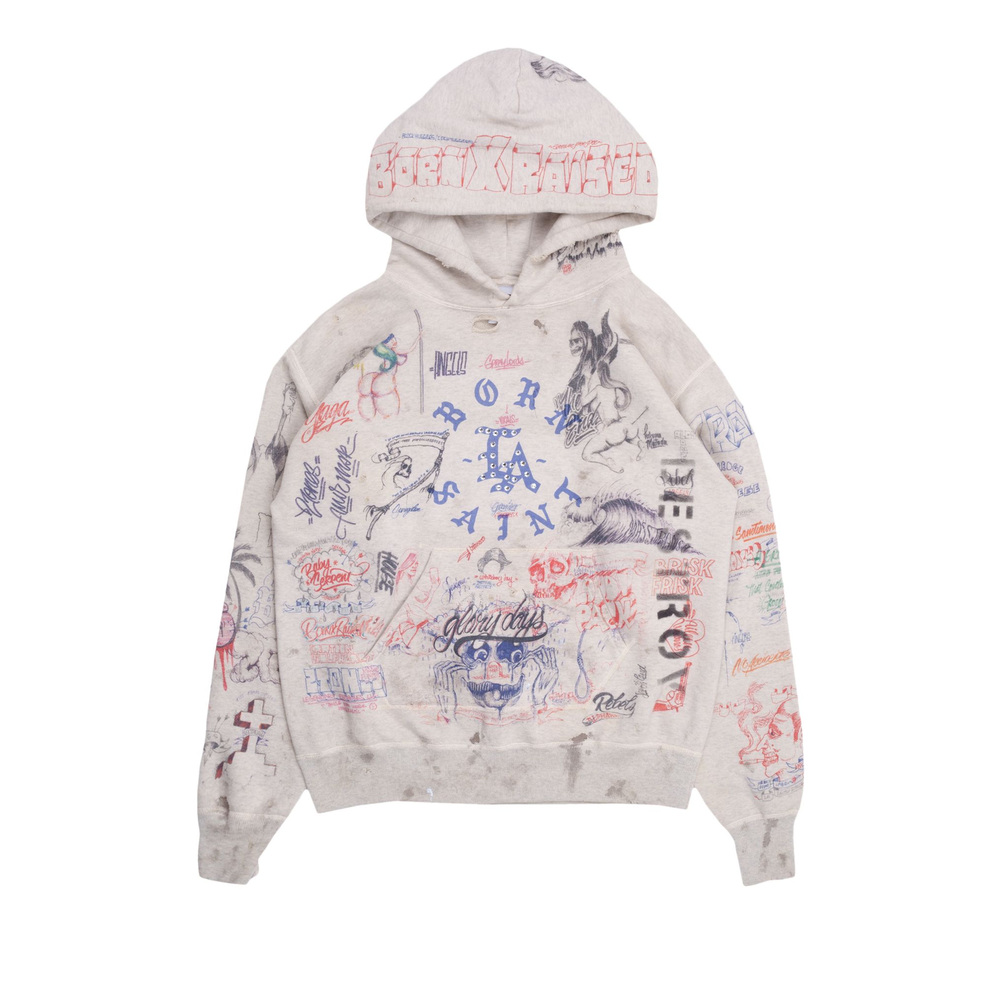 SAINT MICHAEL SAINT MICHAEL LA HOODIE 'GREY'