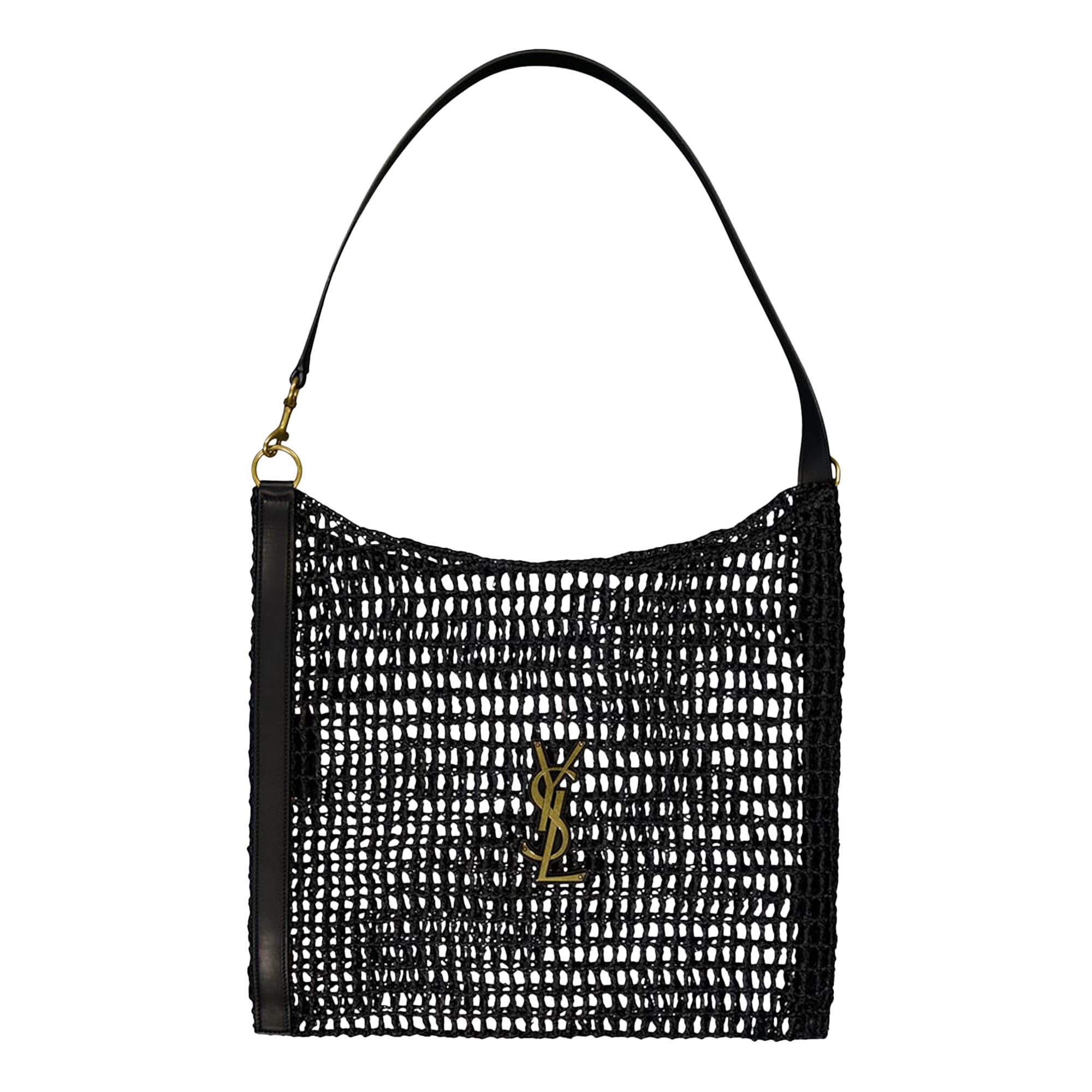 Pre-owned Saint Laurent Oxalis Logo Plaque Shoulder Bag 'black' | Men's Size Onesize