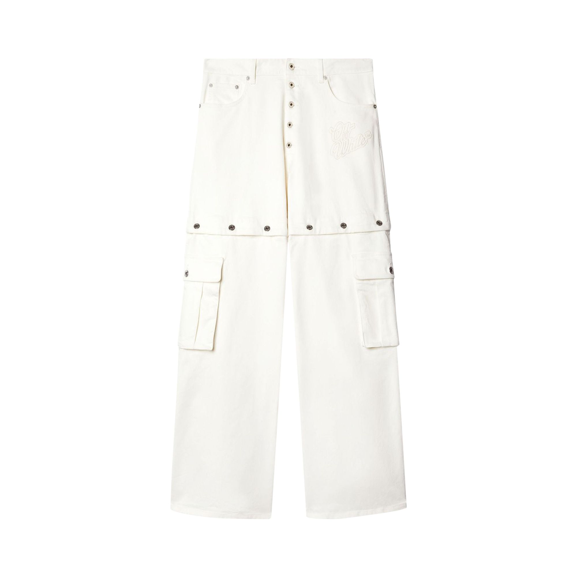 Off-White 90s Mid Rise Straight Leg Jeans 'White' | Men's Size 32