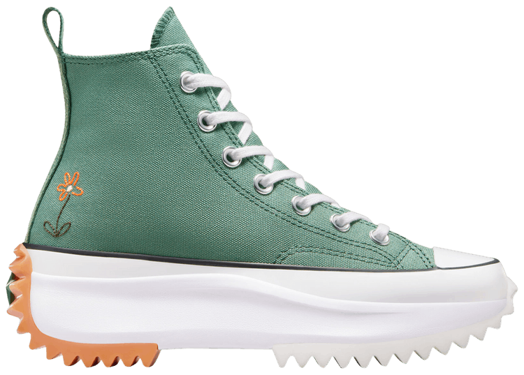 Converse Run Star Hike Platform High Little Flowers