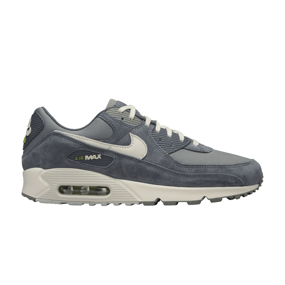nike air max 90 leather tumbled grey