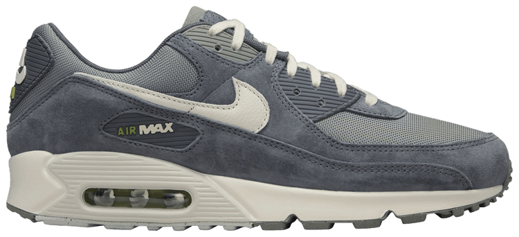 Nike air max 90 leather tumbled grey on sale
