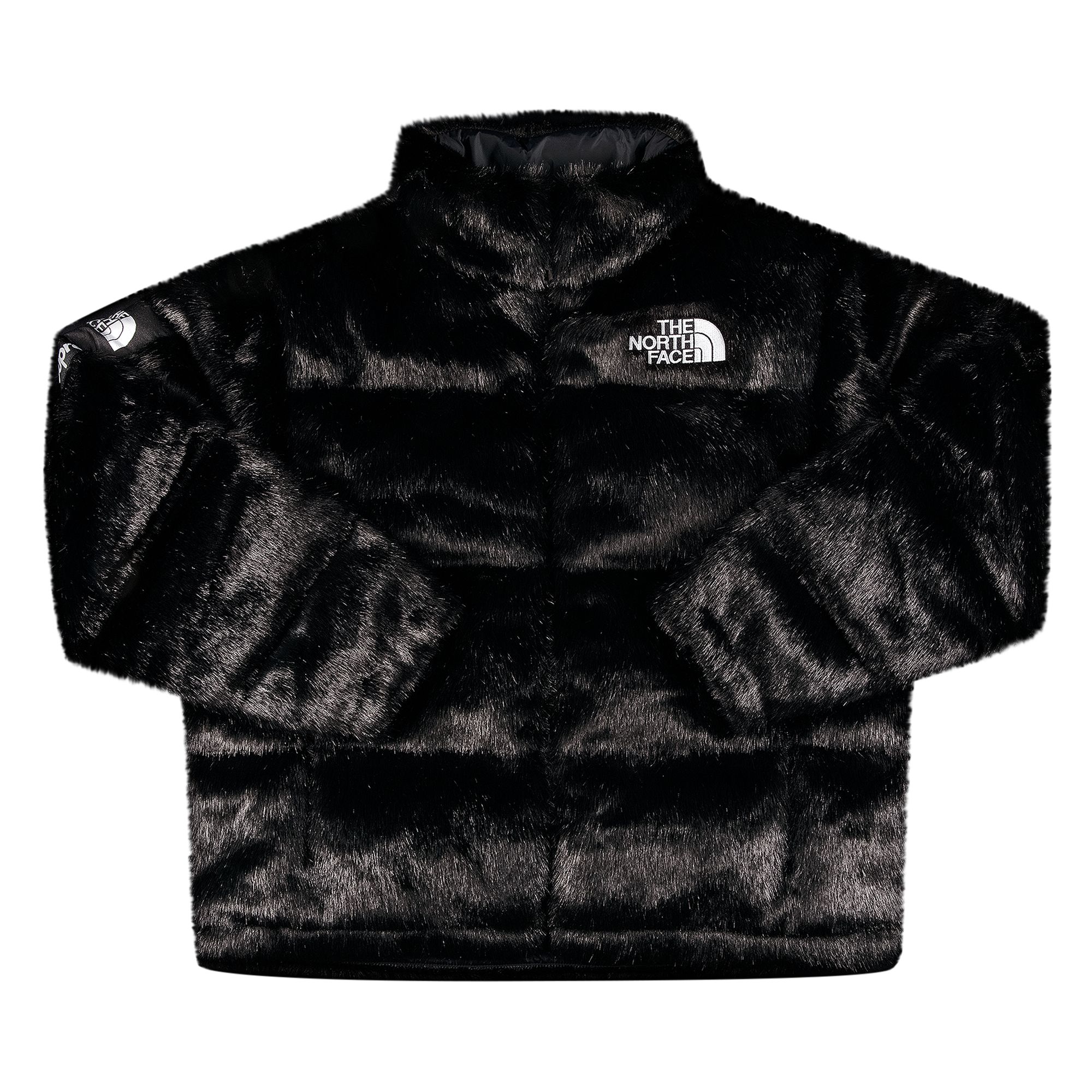 Supreme x The North Face Faux Fur Nuptse Jacket 'Black' | Men's Size L