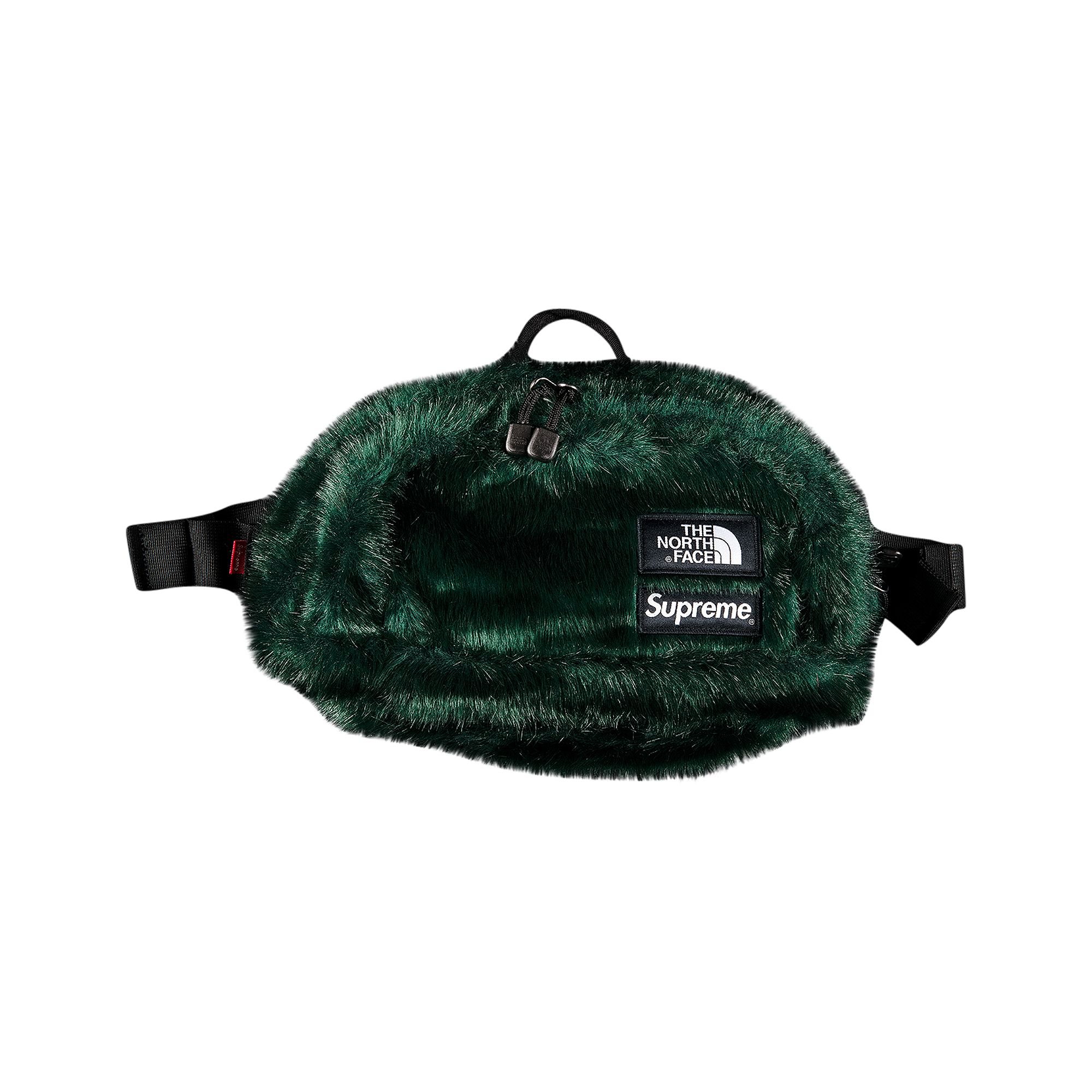 Supreme x The North Face Faux Fur Waist Bag 'Green' | Men's Size Onesize