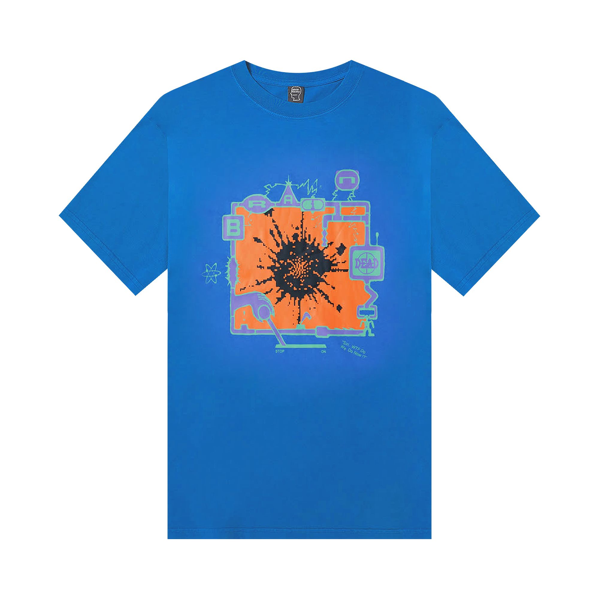 Pre-owned Brain Dead Killswitch T-shirt 'blue' | Men's Size Xl