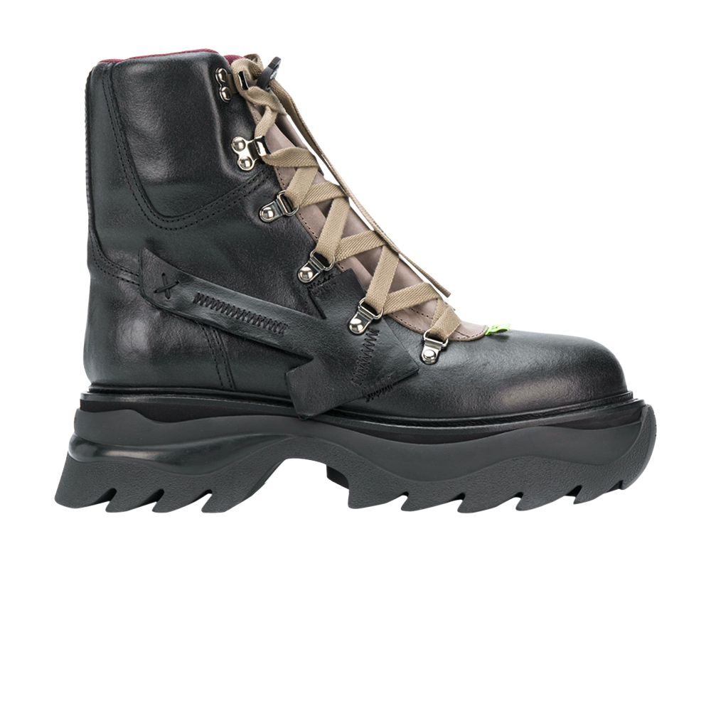Pre-owned Off-white Equipment Platform Boot 'black Beige' | Men's Size 42
