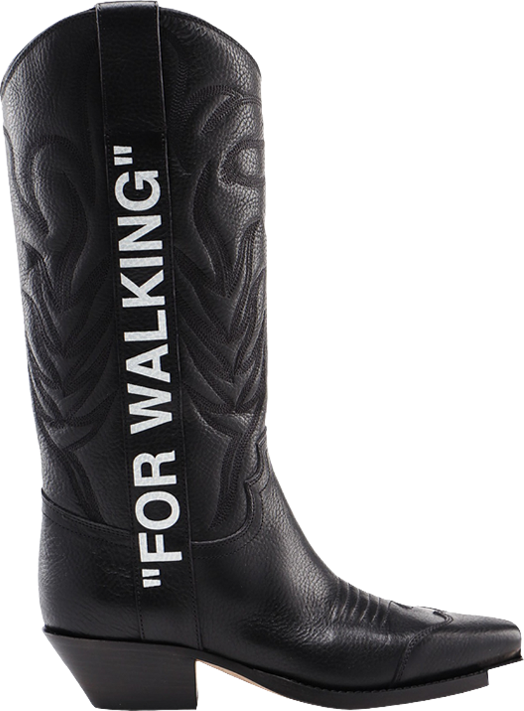 Off-White Wmns Cowboy Boot 'For Walking - Black'
