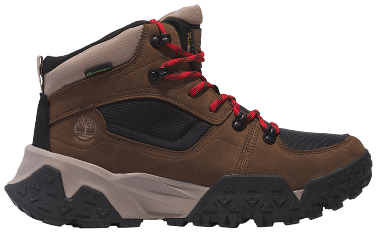 Timberland Motion Scramble Lace Up Mid Waterproof Dark Brown Nubuck