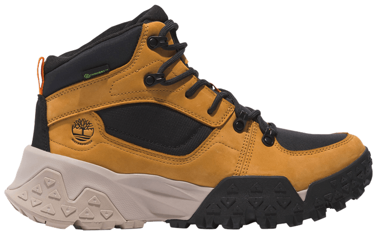 Timberland Motion Scramble Lace Up Mid Waterproof Wheat Nubuck