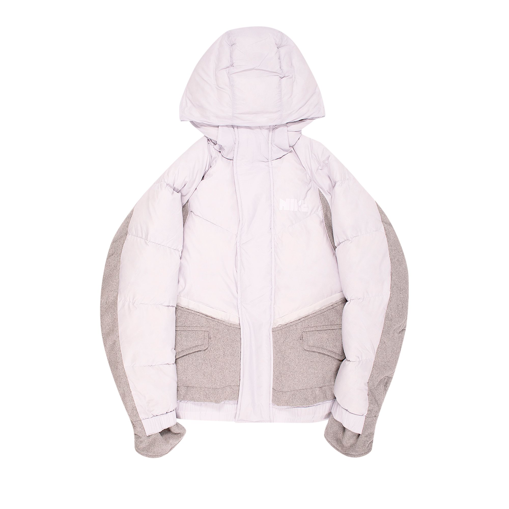 Nike x Sacai Parka 'Pure Platinum' | White | Men's Size XL