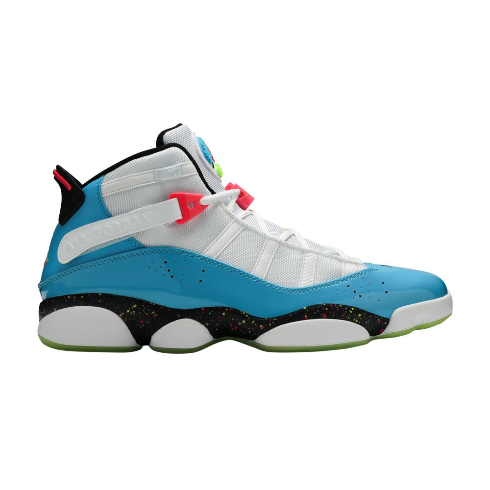 Jordan 6 Rings 'Blue Fury Cyber Pink' | White | Men's Size 8