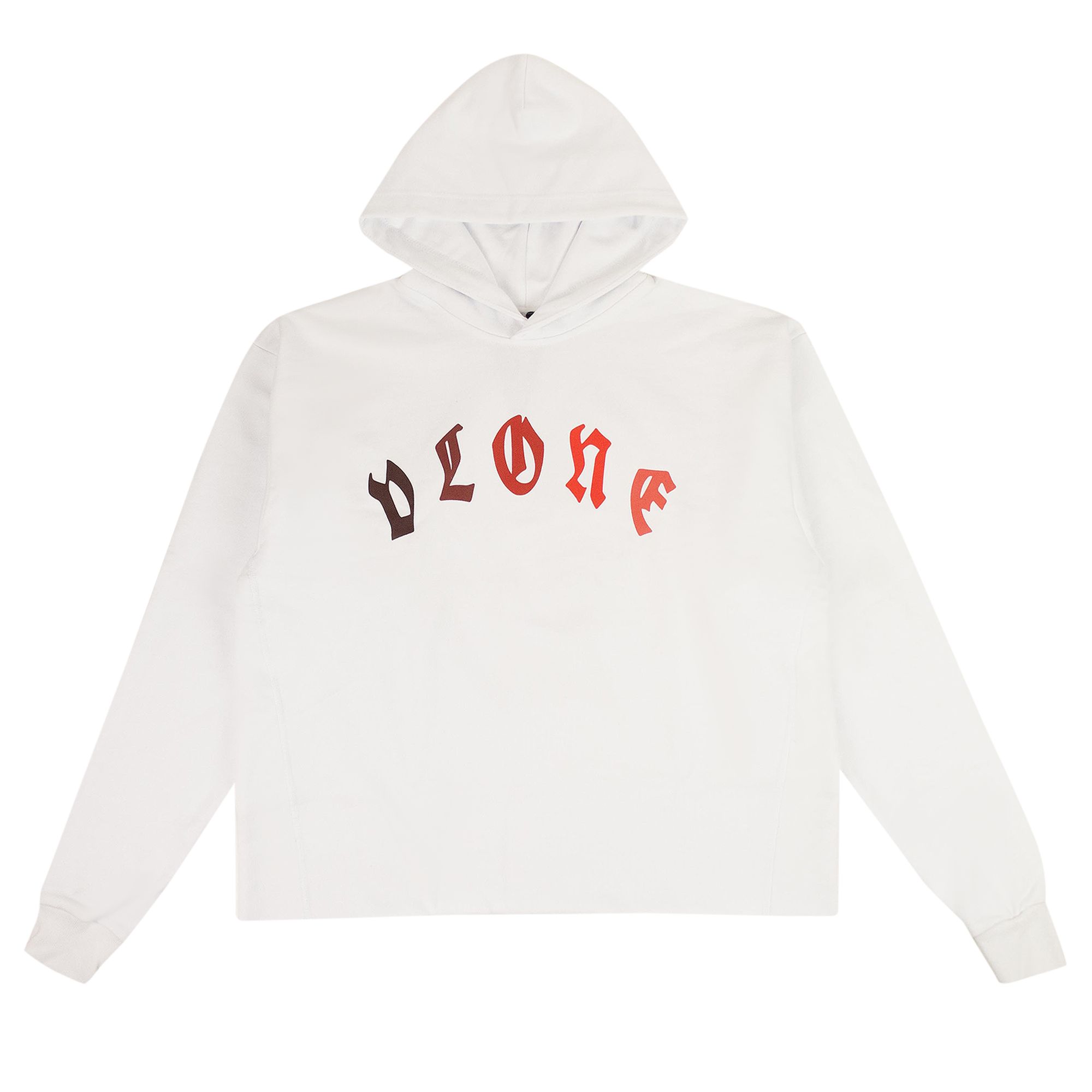 Vlone Logo Hooded Sweatshirt 'White/Marrow Red' | Men's Size L