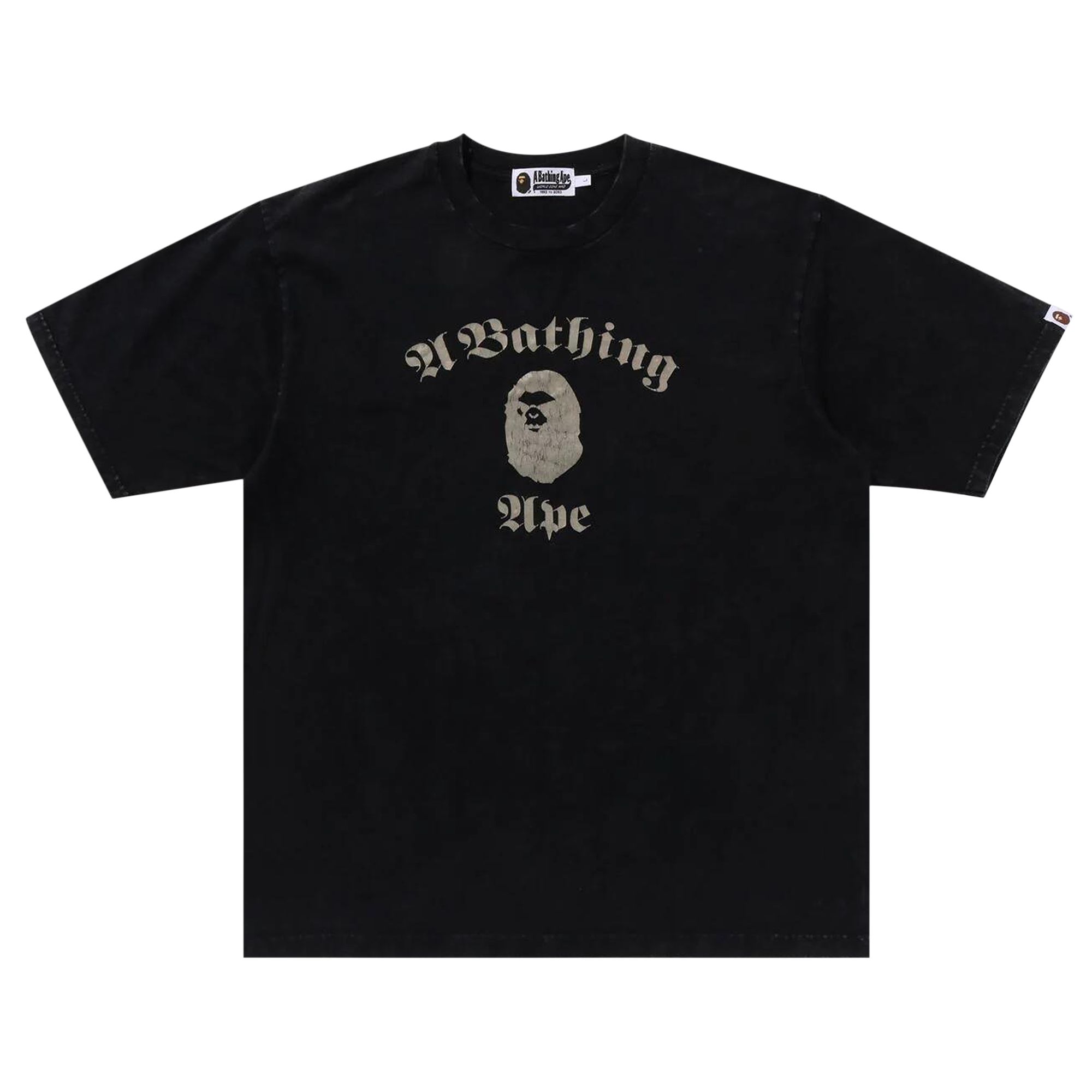 BAPE BAPE A BATHING APE OVERDYE RELAXED FIT TEE 'BLACK'