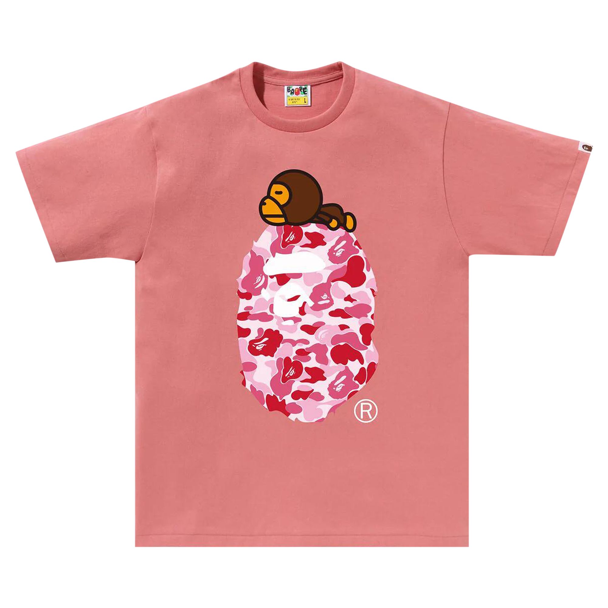 BAPE ABC Camo Milo On Big Ape Tee 'Pink/Pink' | Men's Size 2XL