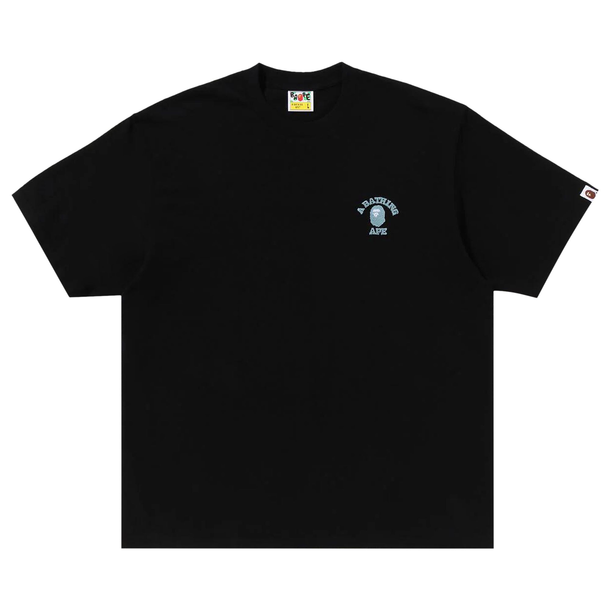 BAPE College One Point Relaxed Fit Tee 'Black' | Men's Size L