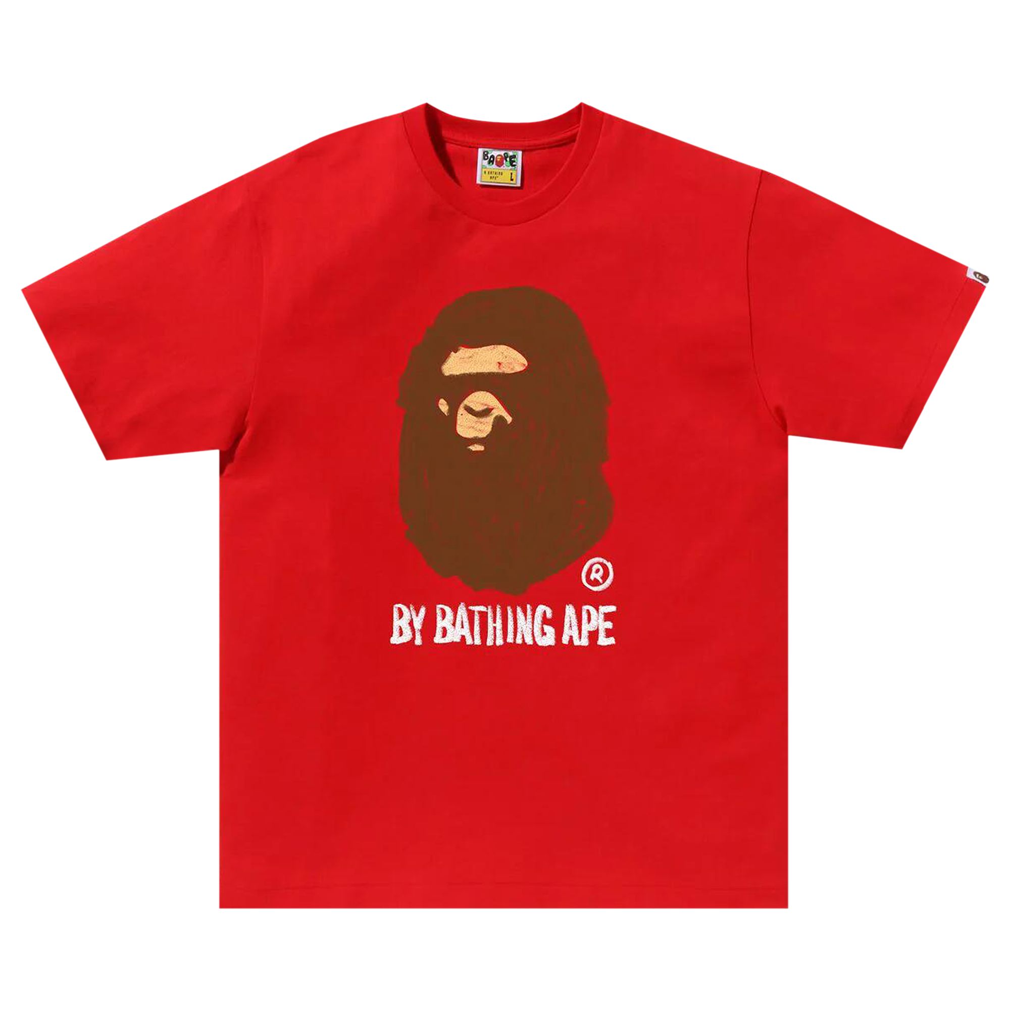 Pre-owned Bape Hand Draw By Bathing Ape Tee 'red'