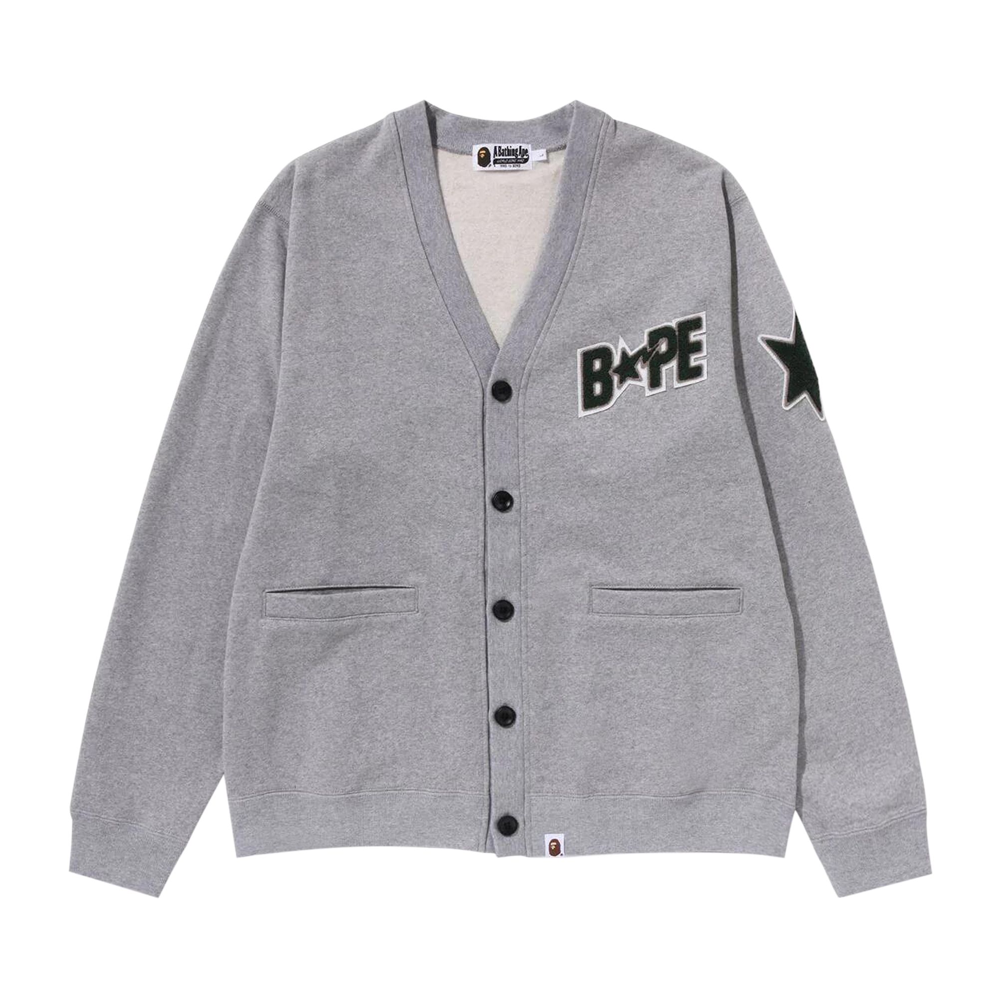 BAPE Sta Sweat Cardigan 'Grey' | Men's Size L
