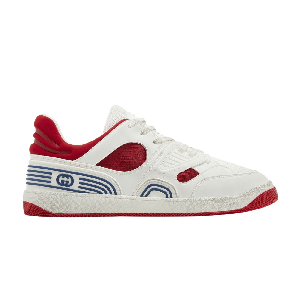 Gucci Basket Low 'White Demetra Red' | Men's Size 9.5