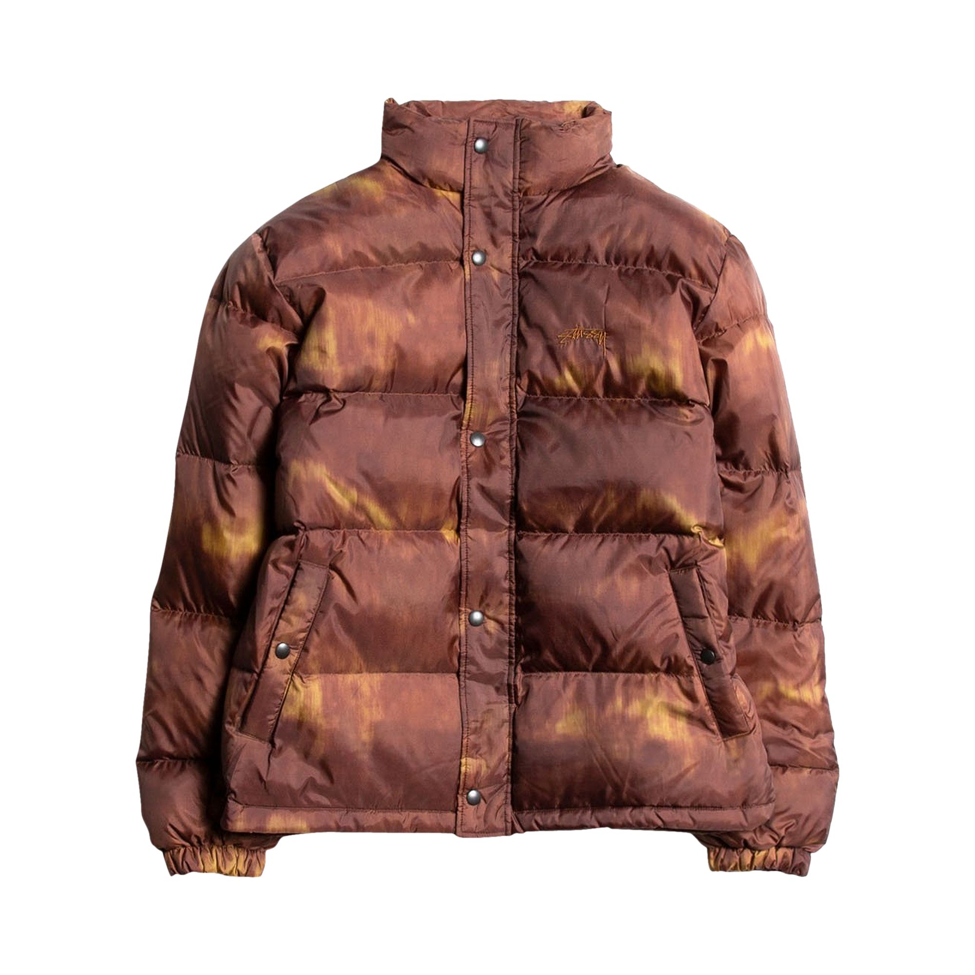 Stussy Aurora Puffer Jacket 'Brown' | Men's Size XL