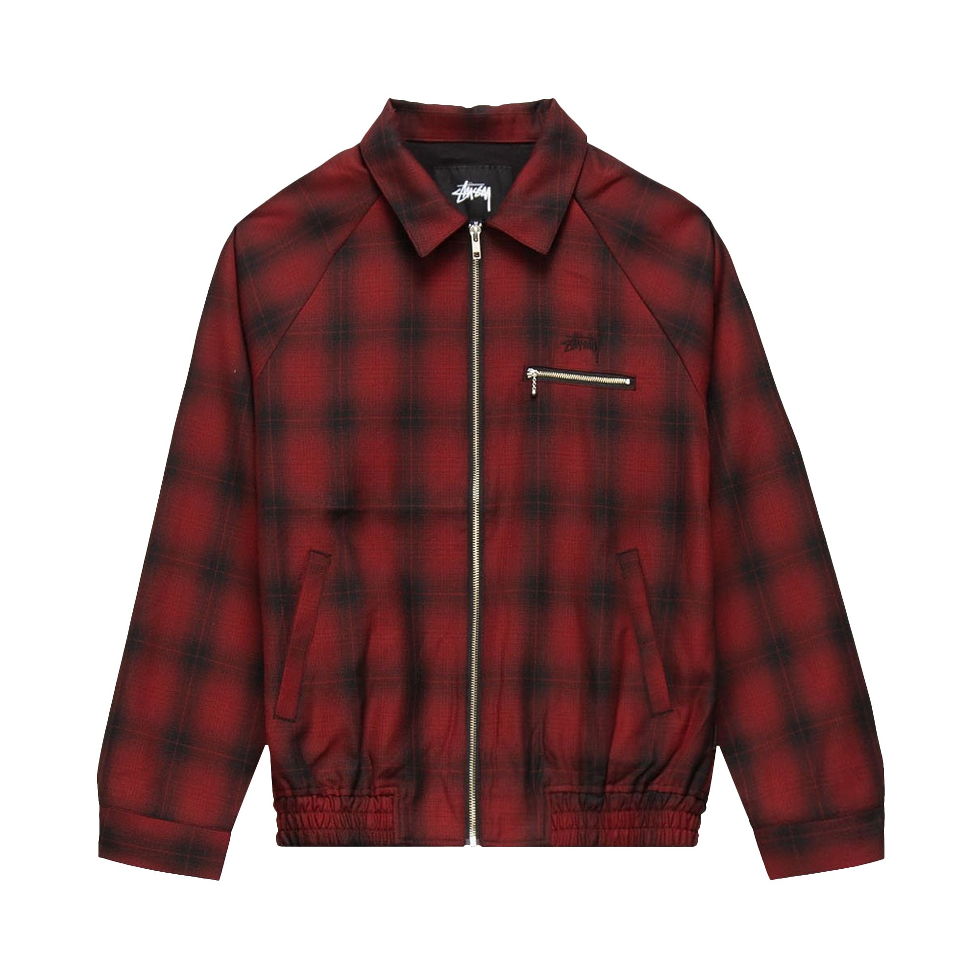 Stussy Shadow Plaid Bryan Jacket 'Plaid' | Red | Men's Size S