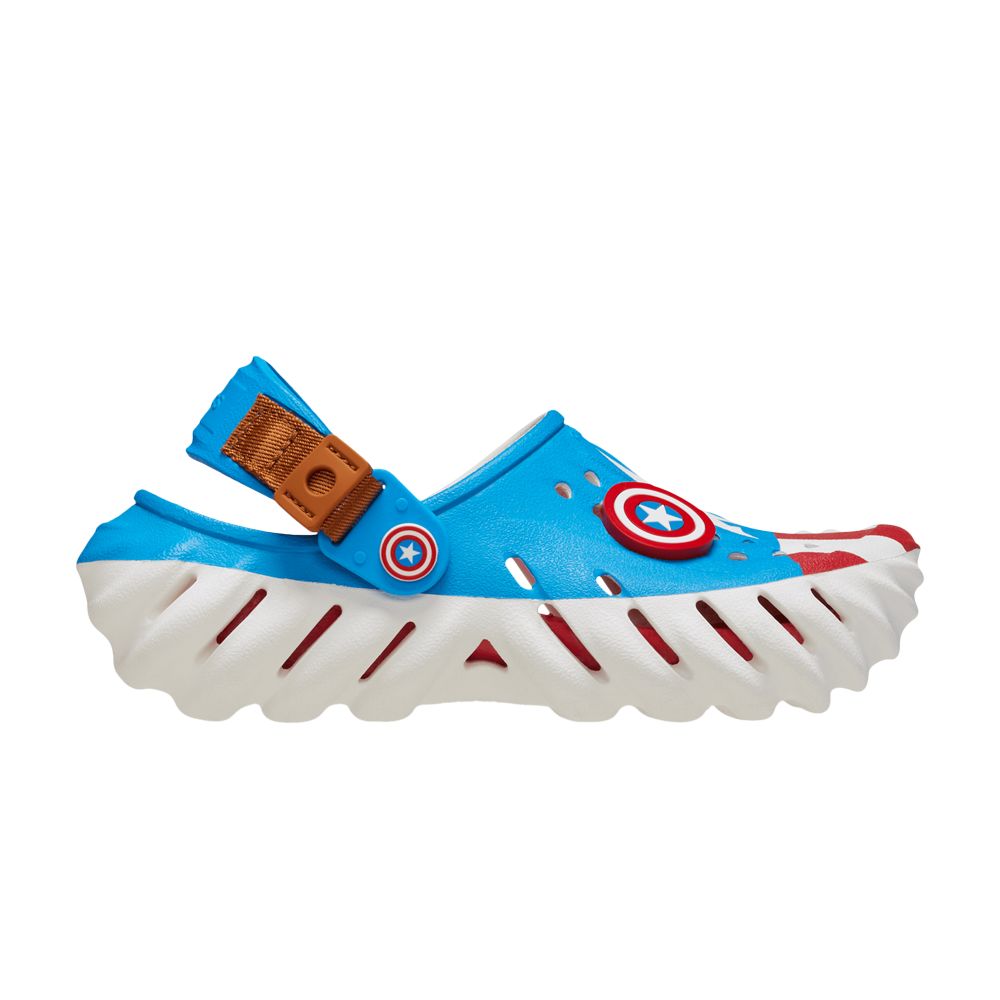 Crocs Marvel x Echo Clog Kids 'Captain America' | Blue | Kid's Size 4