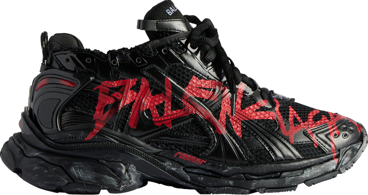 Balenciaga Runner Sneaker 'Graffiti - Black Red' 2023