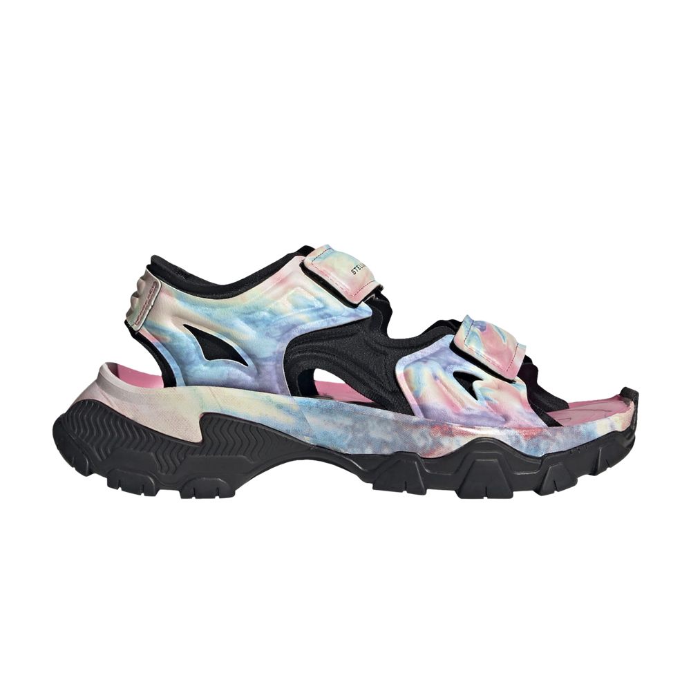 Pre-owned Adidas Originals Stella Mccartney X Wmns Hika Outdoor Sandal 'bliss Pink Frozen Yellow Tie Dye' In Multi-color