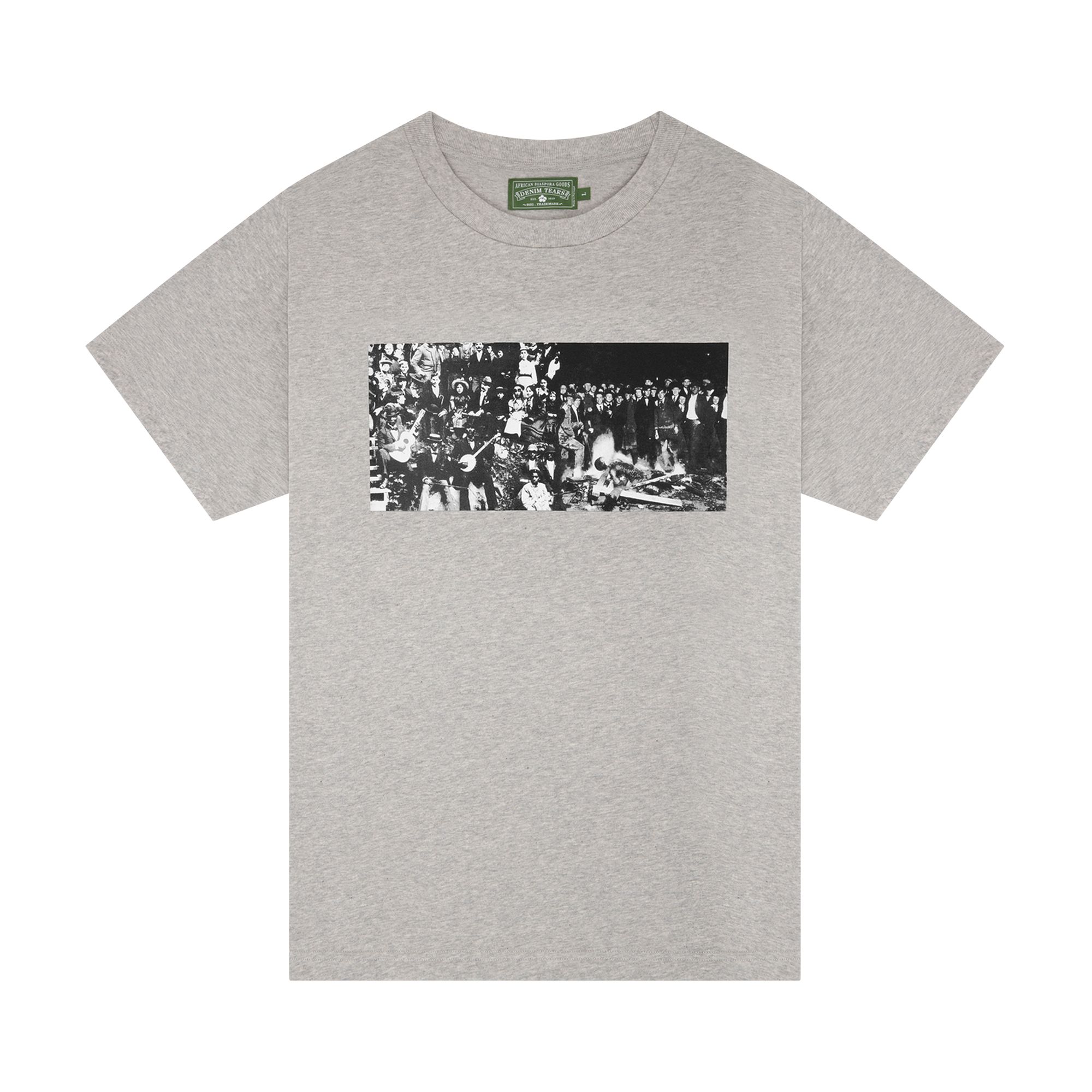 Pre-owned Denim Tears X Arthur Jafa Black Entertainment Tee 'heather Grey' | Men's Size M