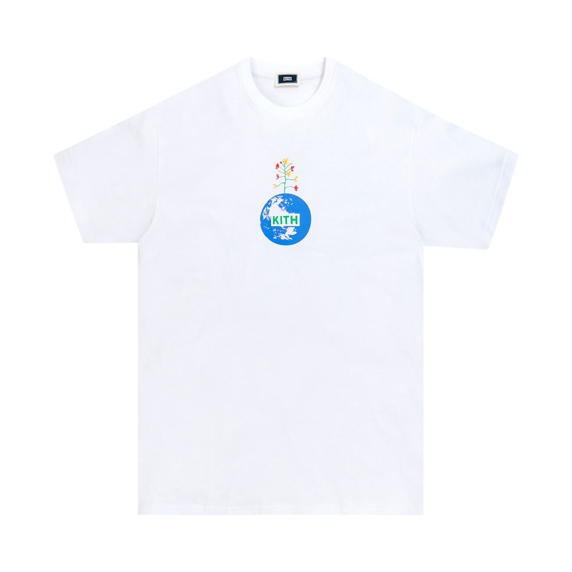 Pre-owned Kith Earth Day Tee With Reuseable Tote Bag 'white' | Men's Size M