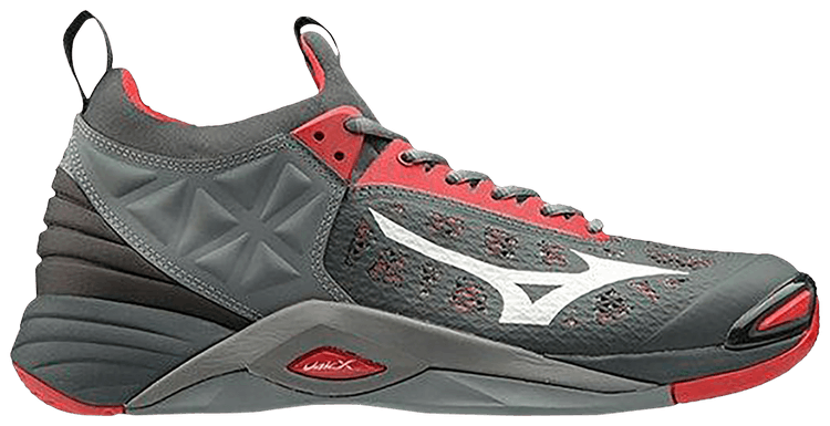 Mizuno Wave Momentum 3 High Risk Red Grey