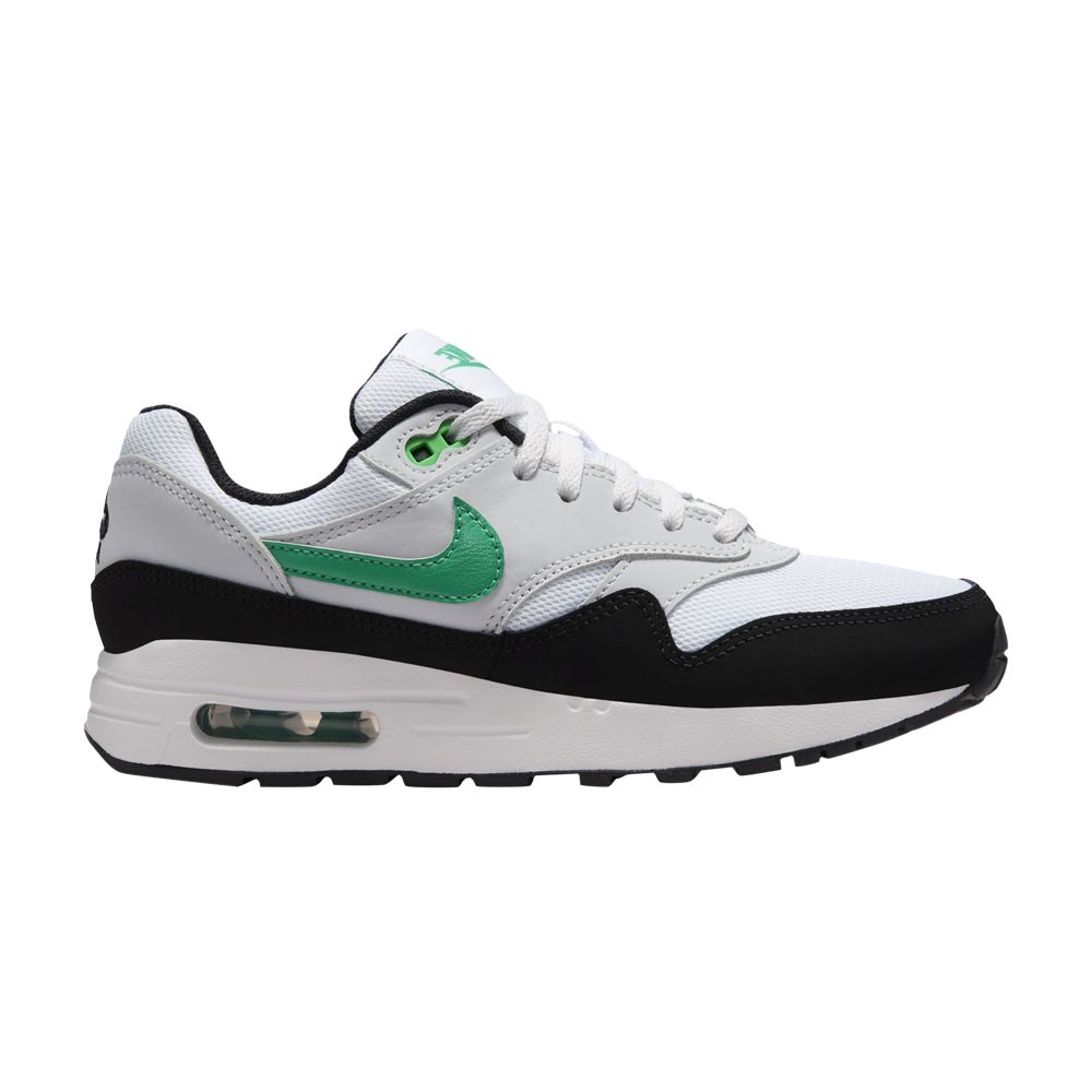 Pre-owned Nike Air Max 1 Gs 'black Stadium Green' | White | Kid's Size 4.5