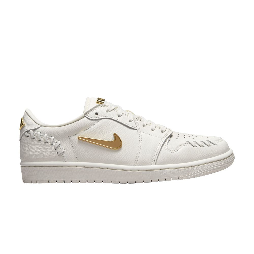 Pre-owned Air Jordan Wmns 1 Low Method Of Make 'sail Metallic Gold' In Cream