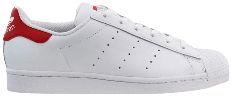 Adidas Superstar Stan Smith J White Scarlet