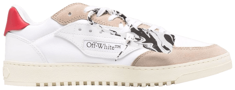 Off White 50 Low White Beige Red