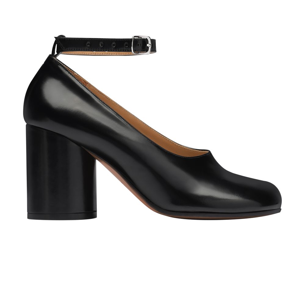Pre-owned Maison Margiela Wmns Tabi Leather Heels 'black' | Women's Size 40