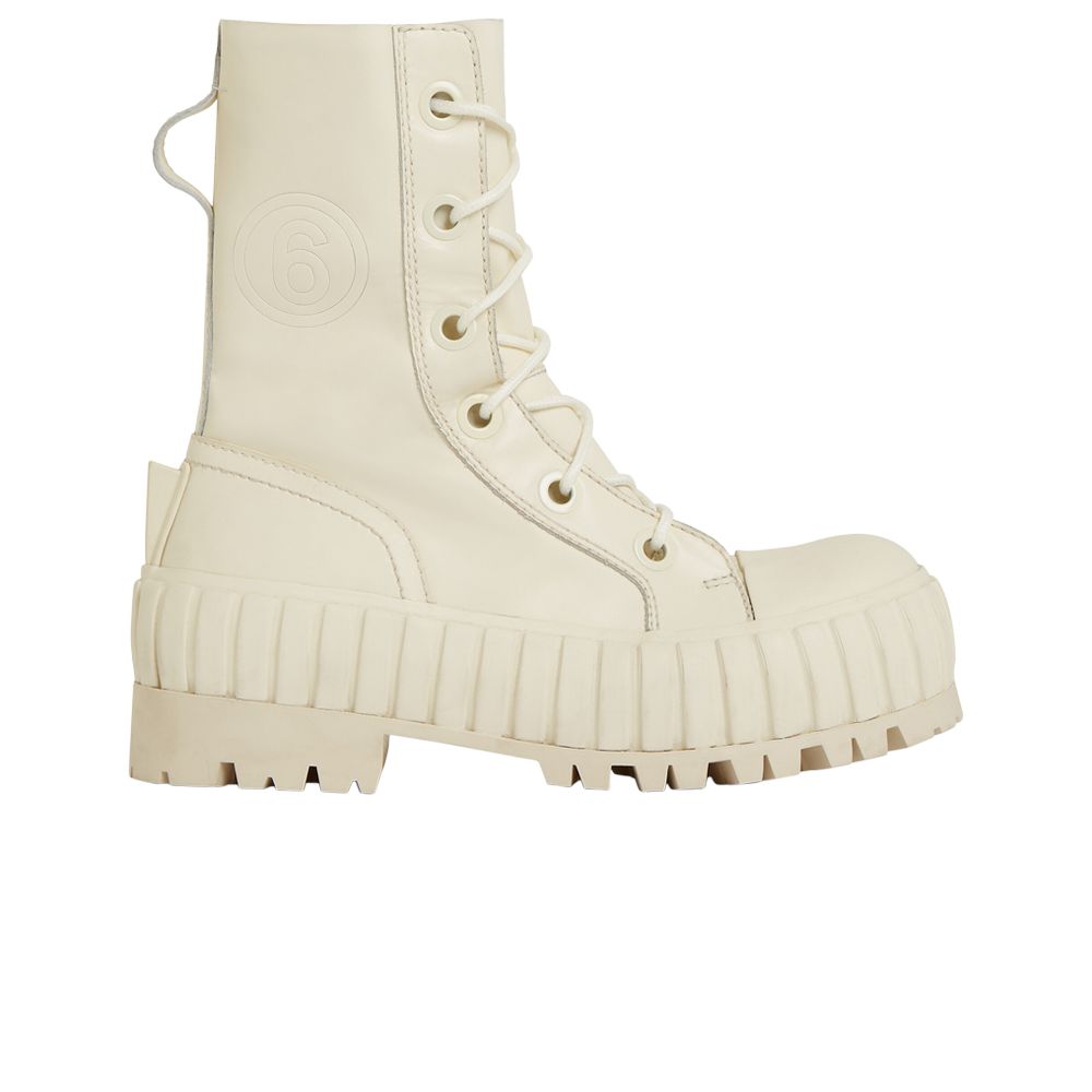 Pre-owned Maison Margiela Wmns Vulcanized Boot 'white' | Cream | Women's Size 38.5