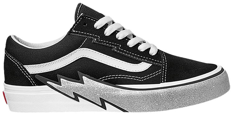 Buy Old Skool Bolt Glitter Sidewall Black VN0009Q5BM8 GOAT UK