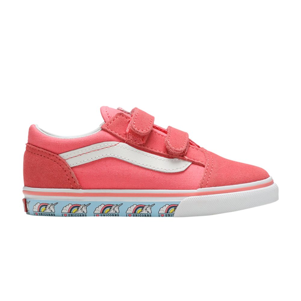 Pre-owned Vans Old Skool V Toddler 'unicorn' | Pink | Infant Size 8.5
