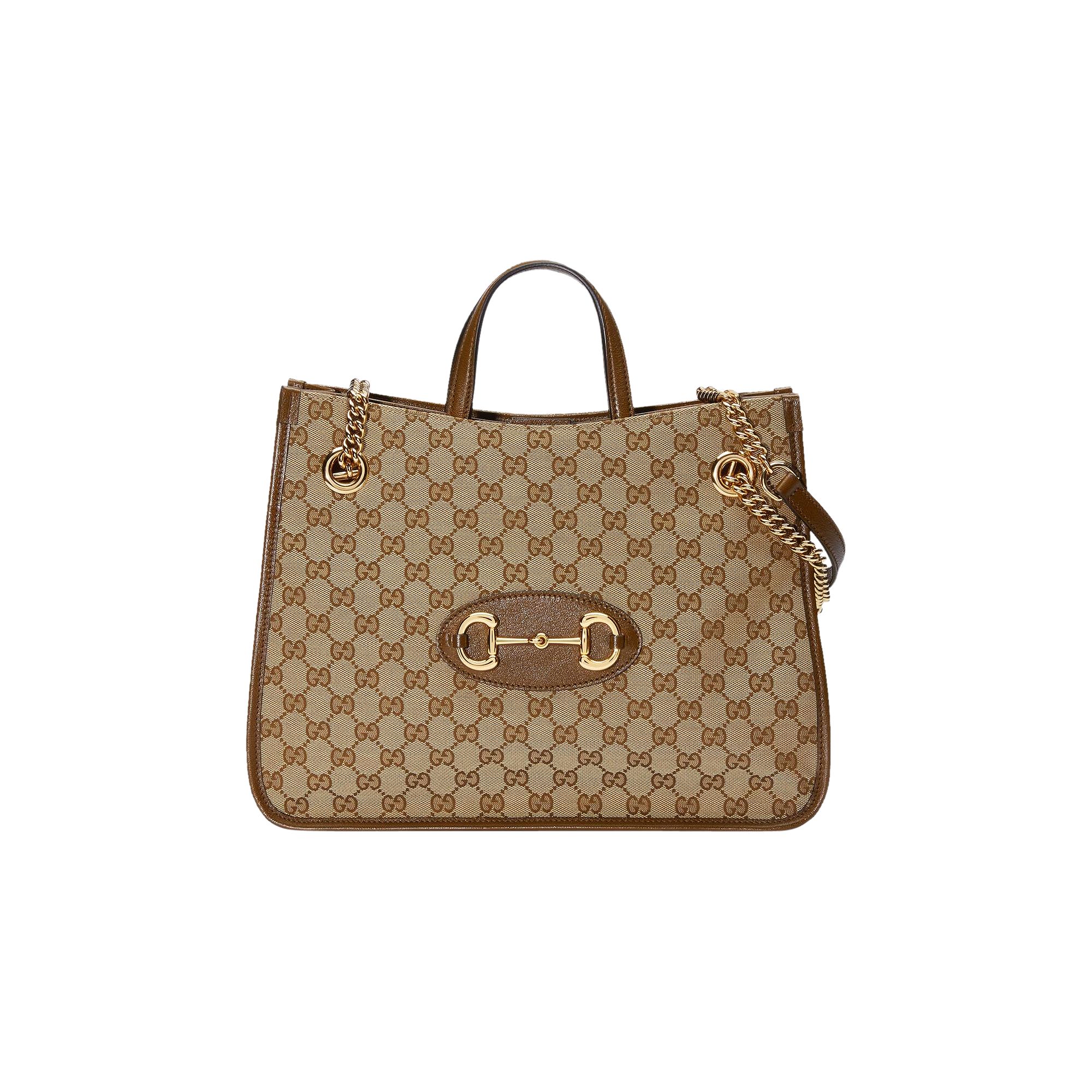 Pre-owned Gucci Horsebit 1955 Medium Tote Bag 'beige' | Tan | Women's Size Onesize