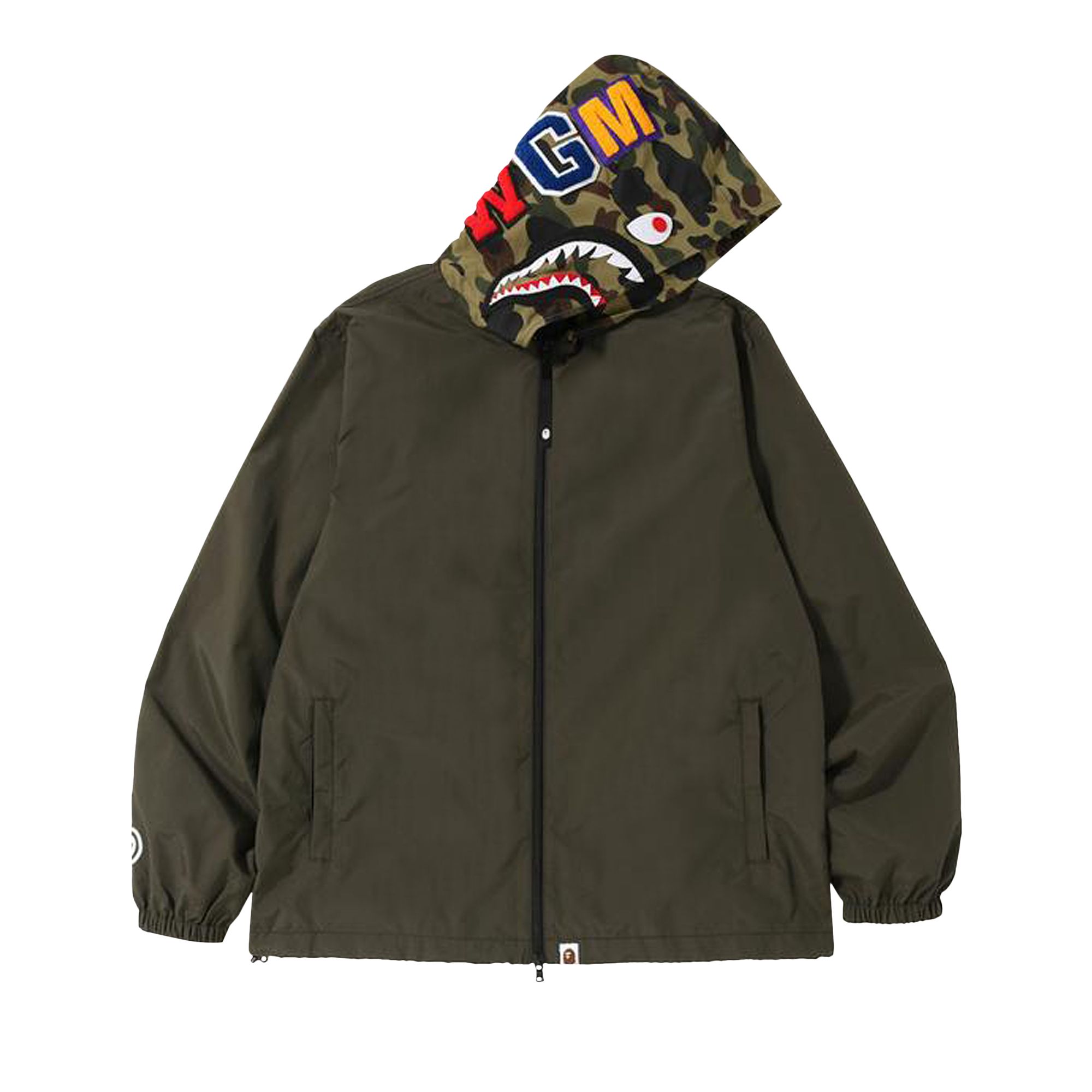 Pre-owned Bape 1st Camo Hoodie Jacket 'black' | Men's Size M
